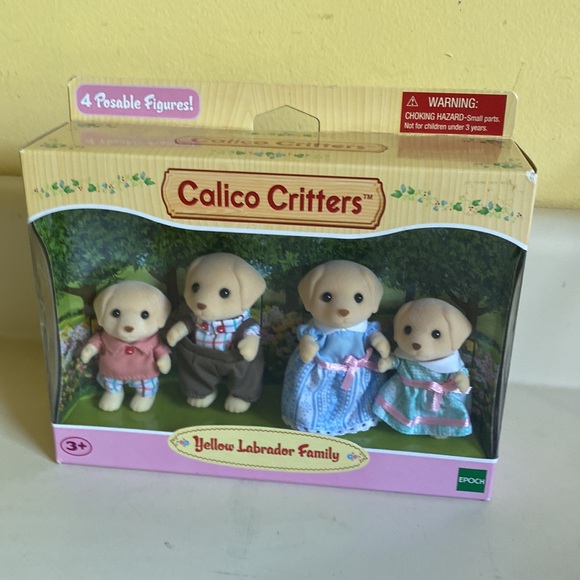 NEW CALICO CRITTERS YELLOW LABRADOR FAMILY, EPOCH - Picture 7 of 7